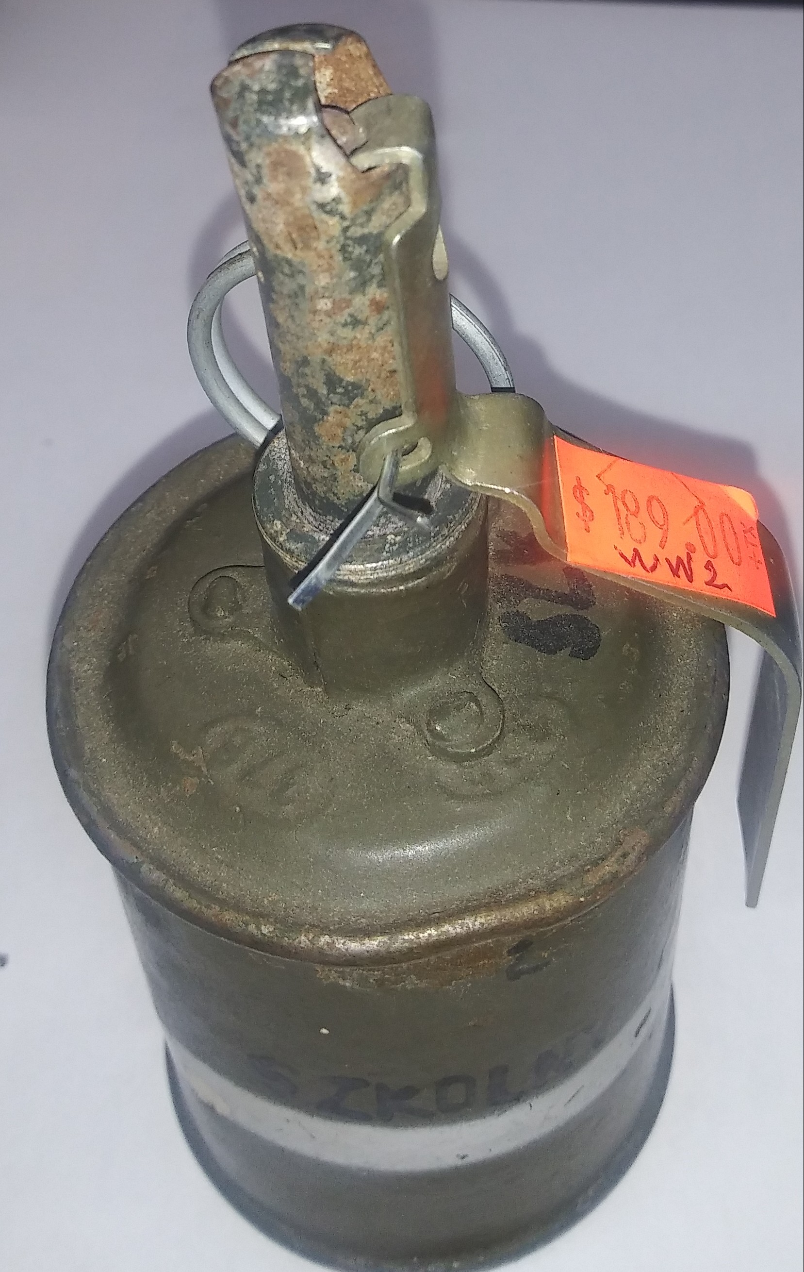 Polish RG-42 WW2 Inert Training Grenade QTY 1